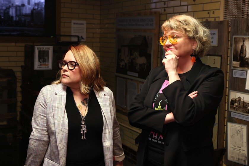 Authors listen to source tell a story