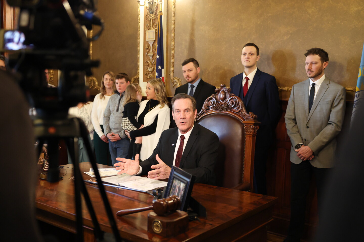 Sandy Rhoden PHOTOS: Larry Rhoden sworn in as new South Dakota governor - Mitchell ...