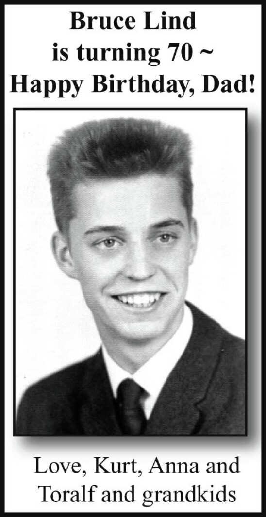 Bruce Lind is turning 70! - Duluth News Tribune | News, weather, and ...