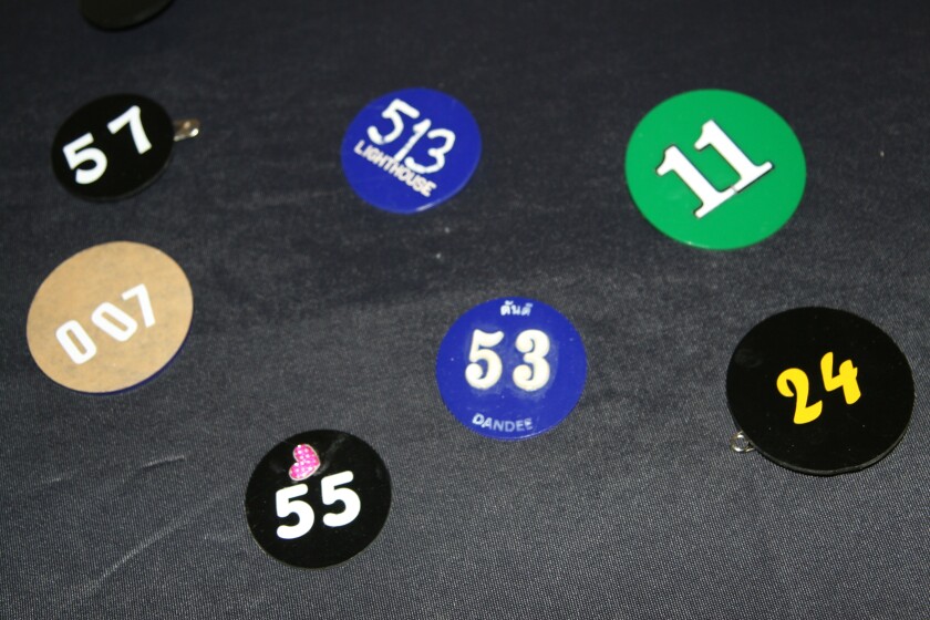 People being sold are assigned a number, much like cows being sold at a livestock yard, according to the Rev. Dirk Currier. These are numbers taken from people rescued from that life. Debbie Irmen/Focus