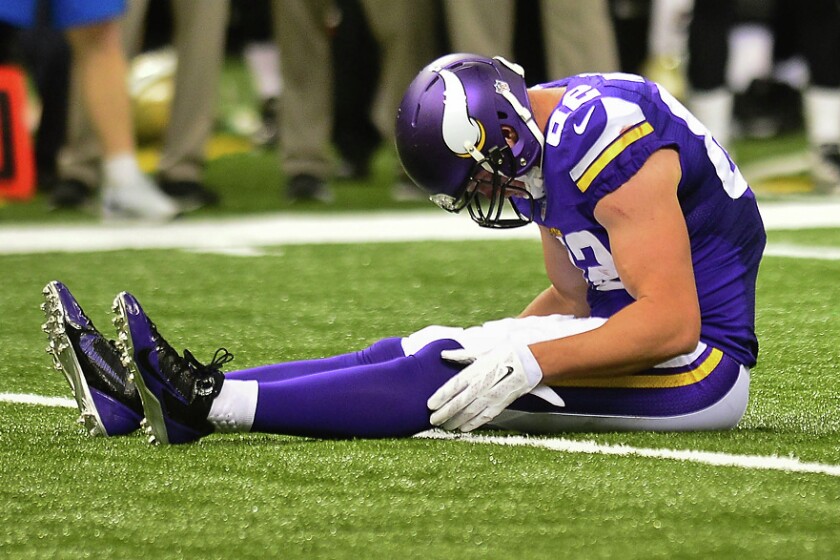 Vikings Rudolph eager to shed his injury-prone label - Grand Forks Herald