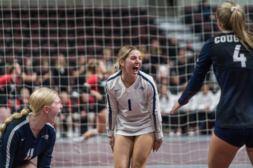Section 1A, 1AA girls volleyball semifinals