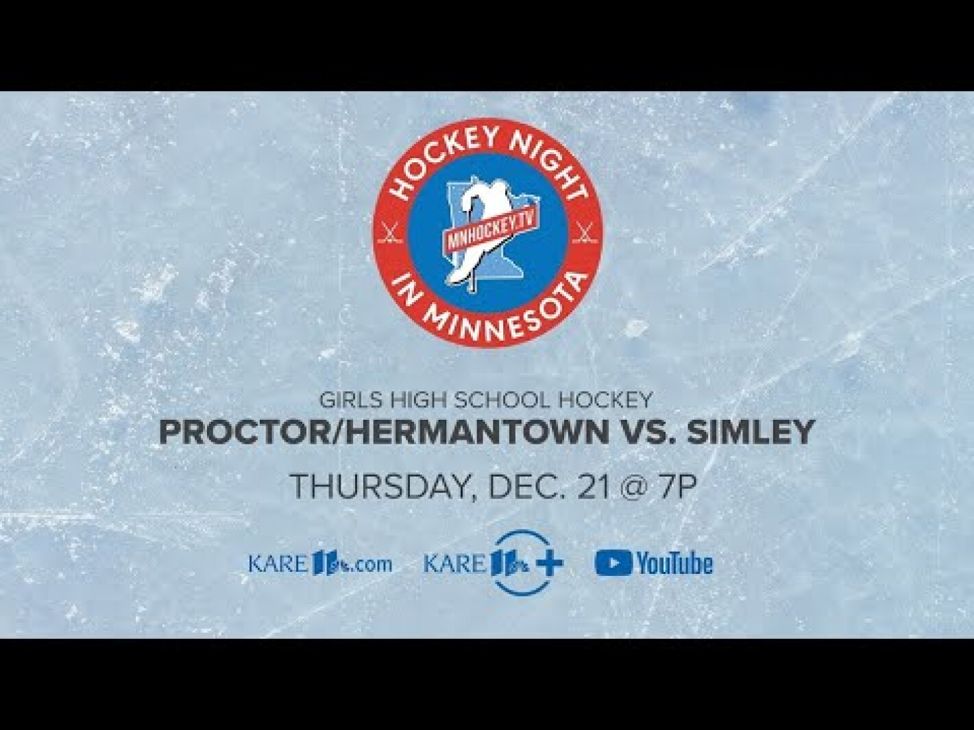 LIVE Hockey Night in Minnesota Proctor/Hermantown vs. Simley (Girls