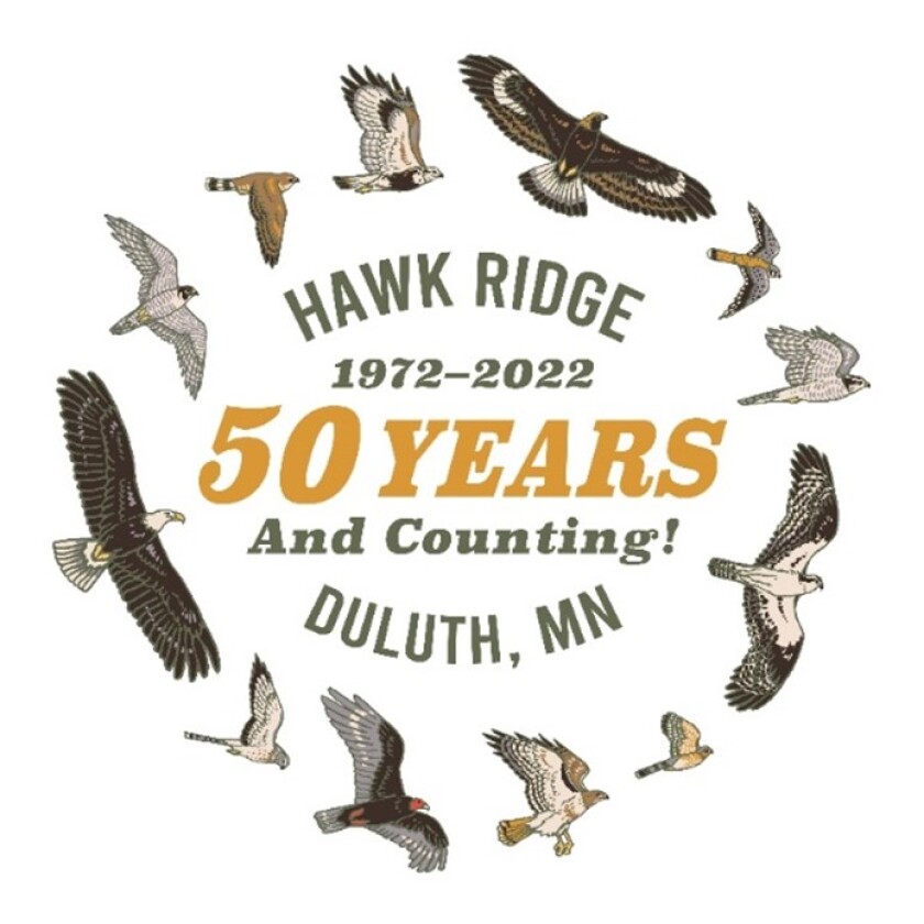 Hawk Ridge 50th anniversary logo