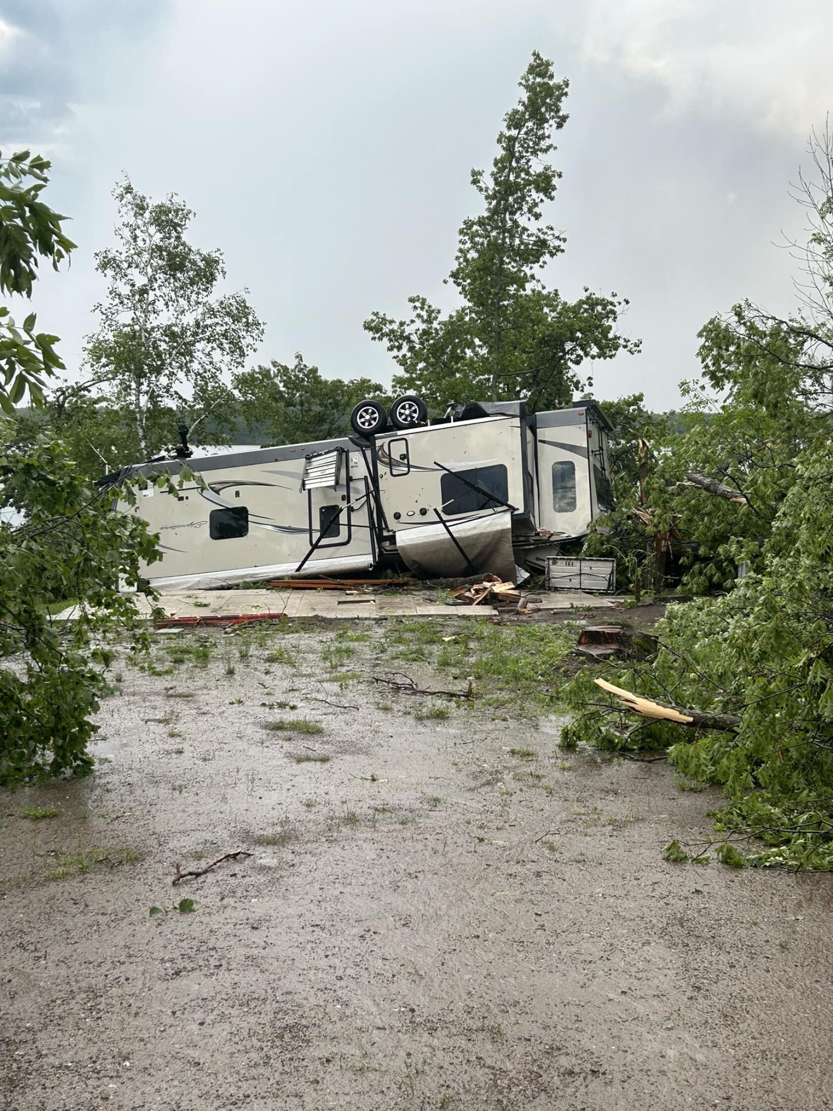 Inside Destroyed Rv Severe storms leave extensive damage across lakes area - Brainerd ...