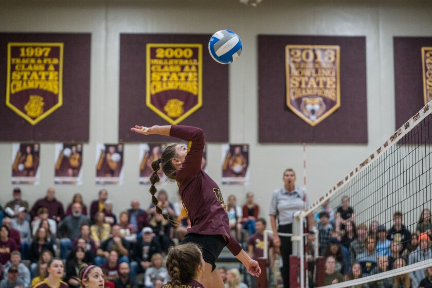 Stewartville, Byron Section 1AAA girls semifinal volleyball