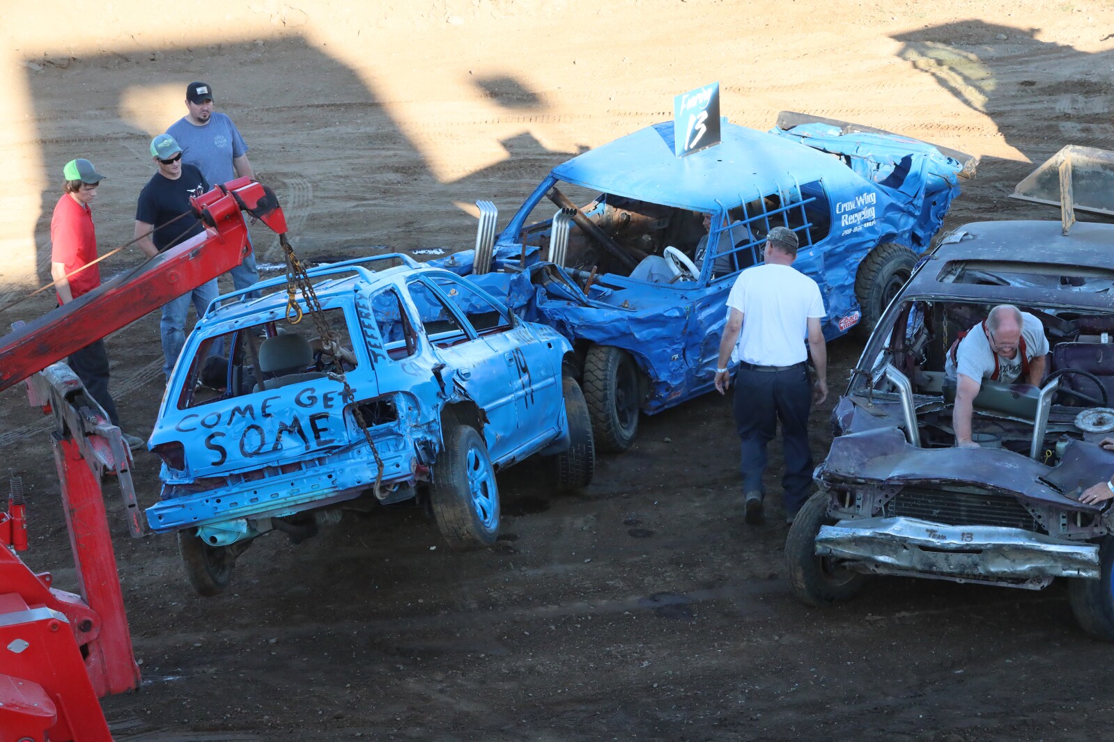 Demolition derby at the fair Wednesday, Aug. 3, 2022, at the Crow Wing County Fair.
