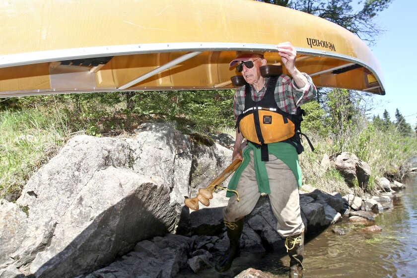 BWCAW canoe portage