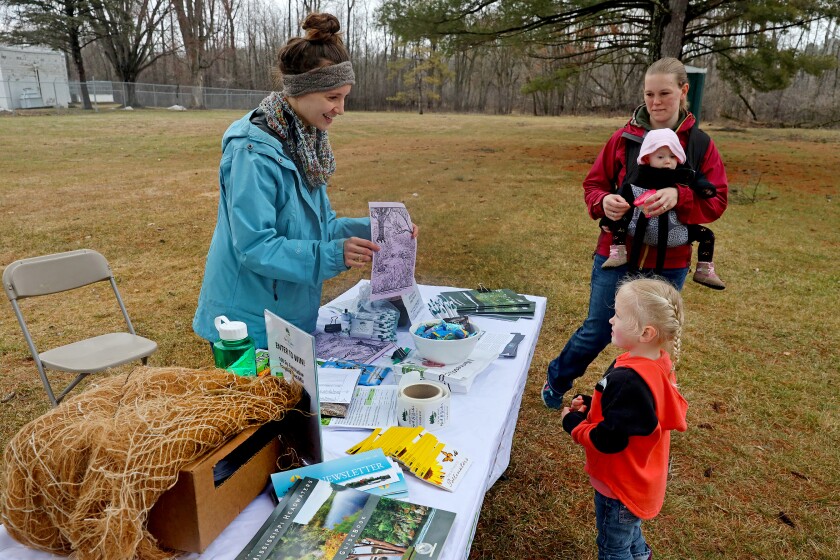 People enjoy nature-based activities during the Earth Day Community Fair Saturday, April 23, 2022, at Rotary Riverside Park in Brainerd.