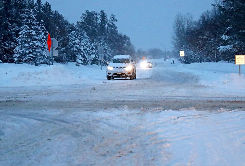 Intersection of Knollwood Drive and Foley Road in Baxter.