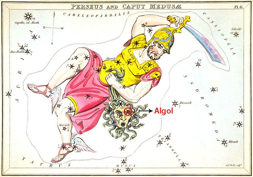 Algol, eye of Medusa