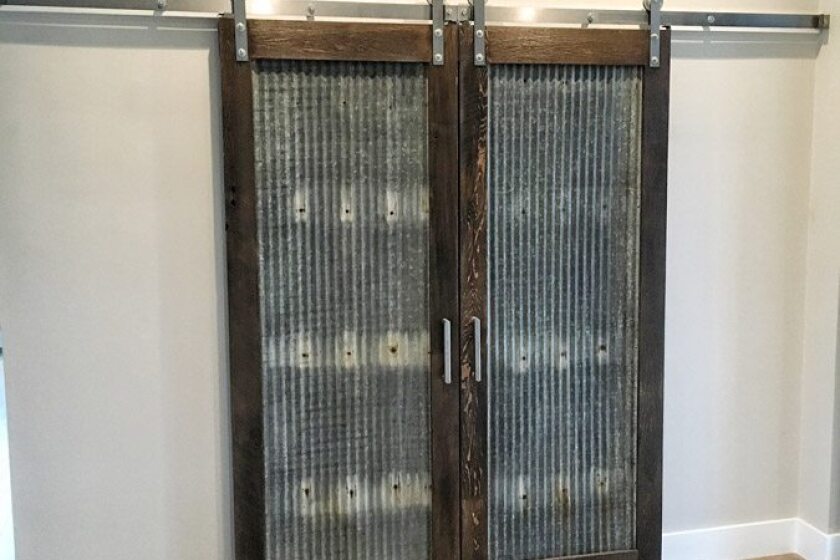 From Farmyard To Laundry Room Barn Doors Move Indoors Laundry Room Barn Doors Move Indoors, Corrugated Metal Sliding Barn Door