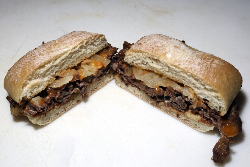 A sirloin stacker sandwich.