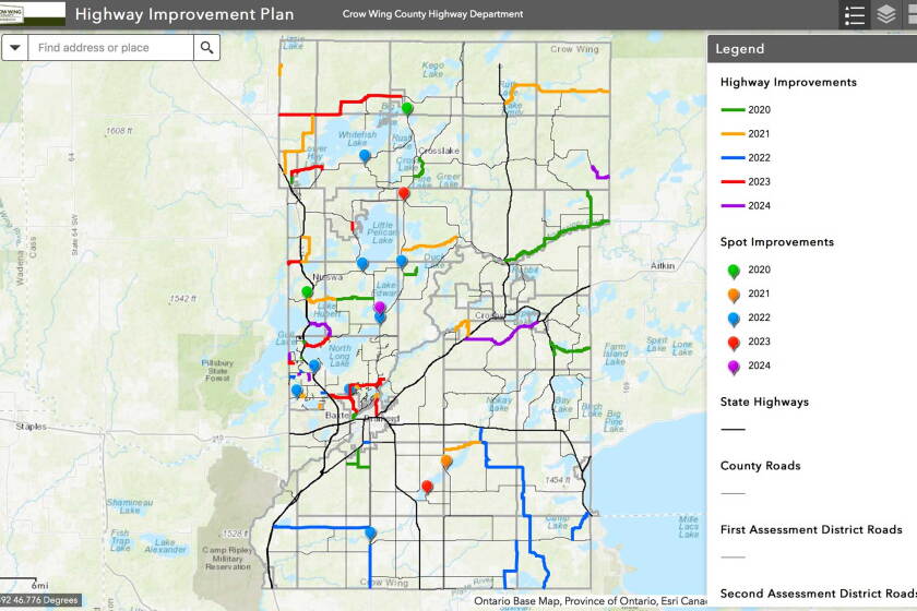 Cwc Phase Road Crow Wing County to begin roadway improvement projects - Pine and Lakes ...