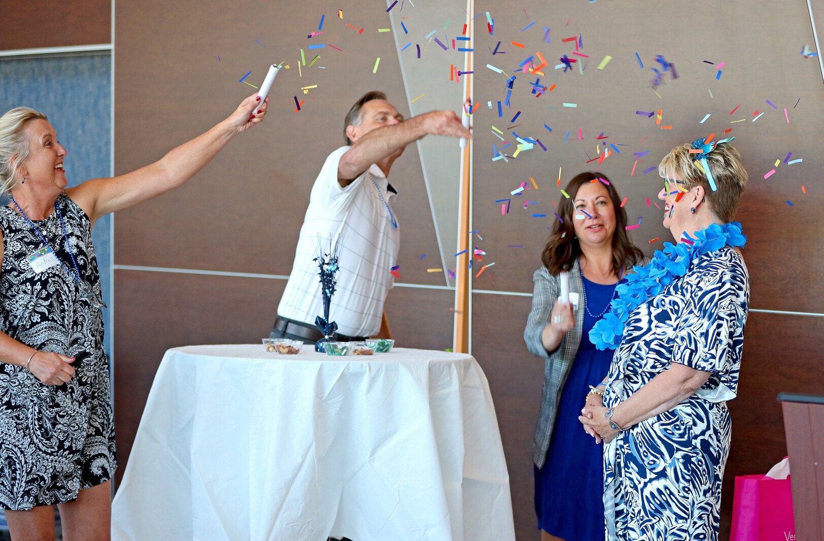 Laine Larson's retirement party at the Gichi-ziibi Center for the Arts.