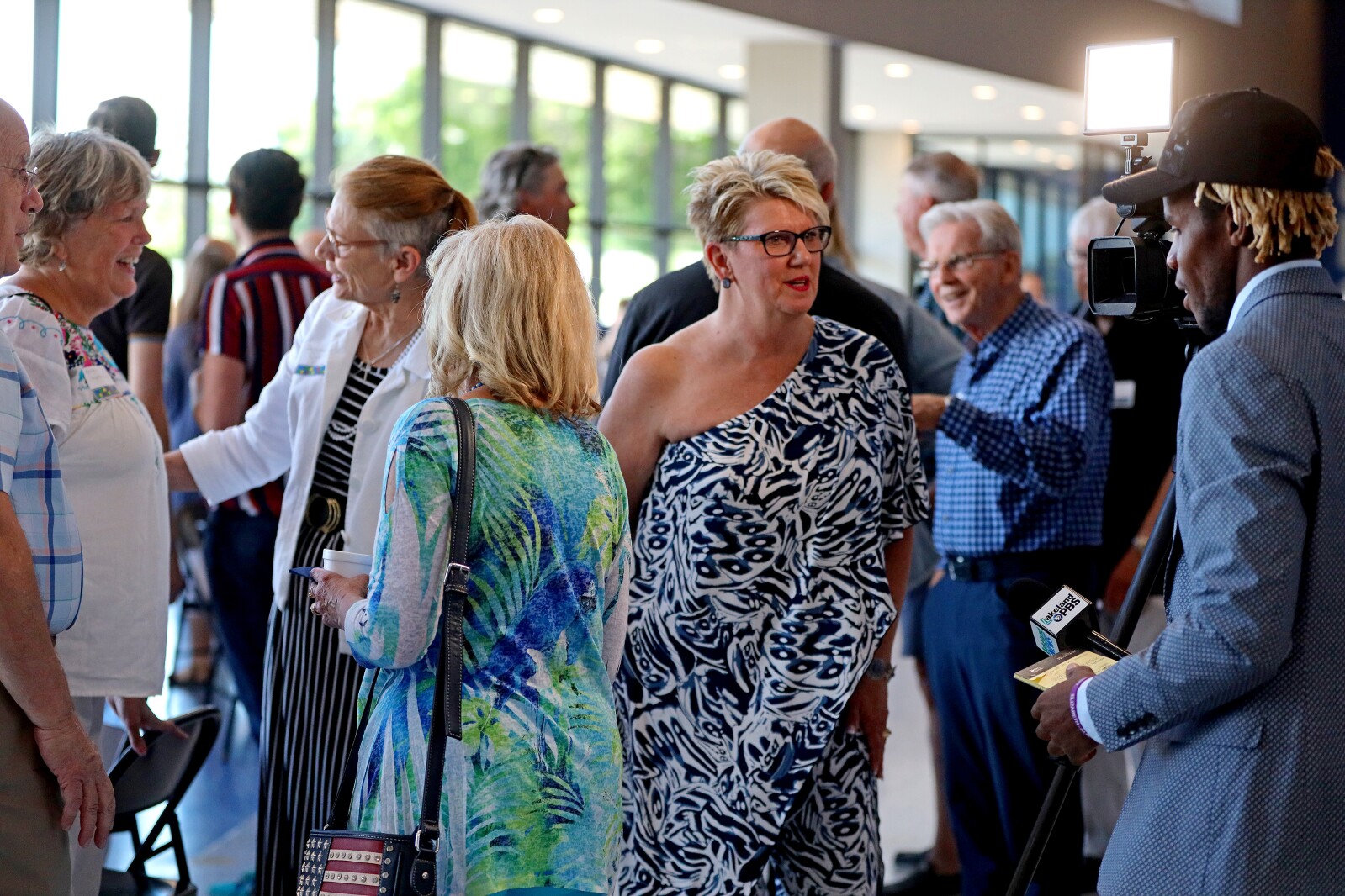 Laine Larson's retirement party at the Gichi-ziibi Center for the Arts.