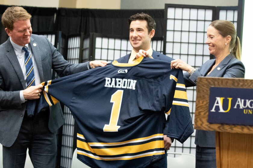 Brayden Raboin 2 Former Huskies join inaugural Augustana men's hockey team - St. Cloud ...