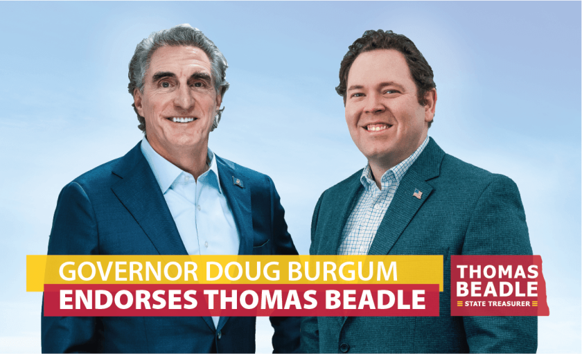 PHOTO: Burgum endorses Beadle