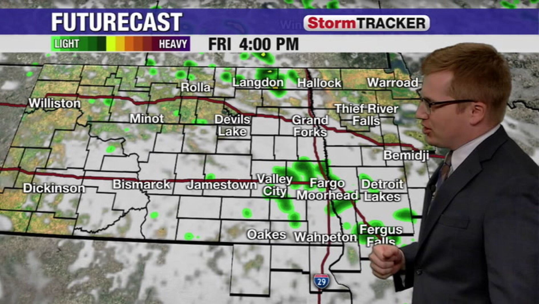 Tracking showers diminishing this evening