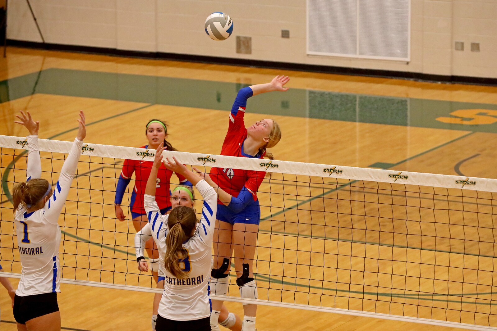 Pequot Lakes against St. Cloud Cathedral on Saturday, Nov. 5, 2022, during the Section 6-2A Final at Sauk Rapids.