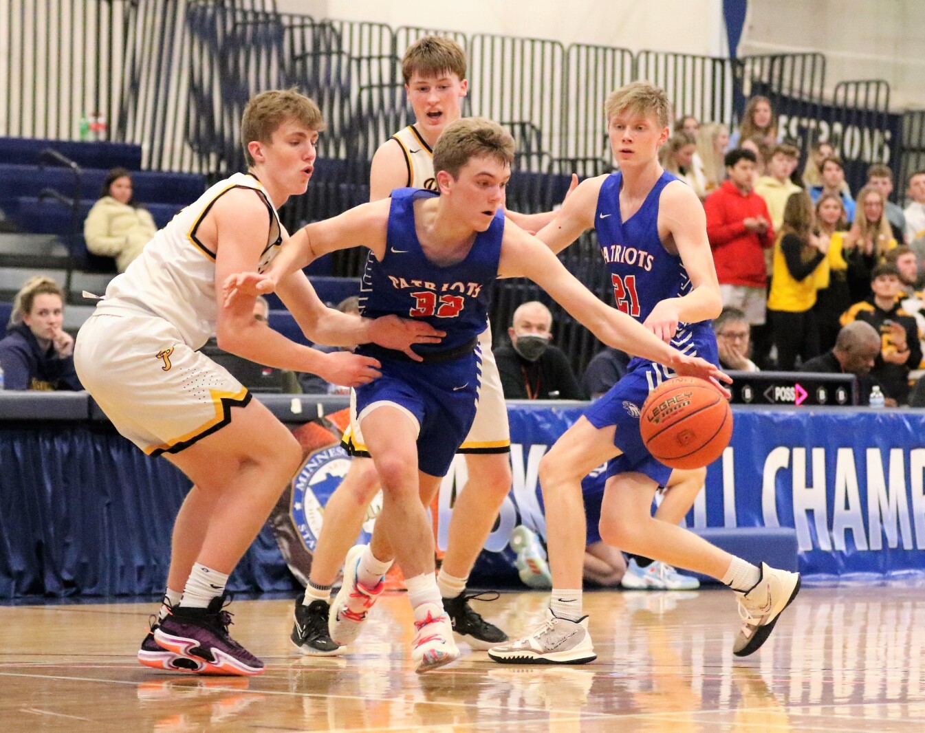 Pequot Lakes vs Minnehaha Redhawks in the Class 2A State Tournament Wednesday, March 23, 2022, at Concordia University in St. Paul.