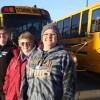 From right, Angie Richards, daughter; Diane Anderson, grandma; and Shelby Fry, granddaughter, as seen on Monday, Jan. 6, 2025, all drive buses for Moorhead Public Schools.
