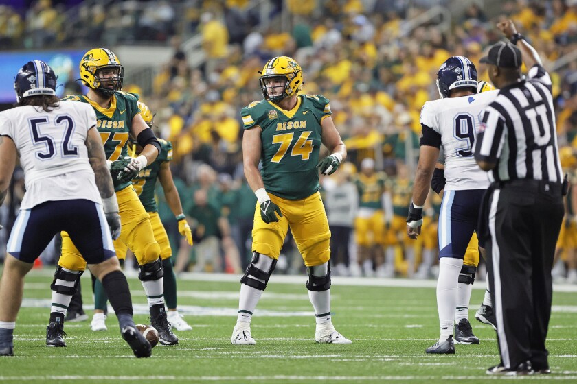 Bison OL Grey Zabel, from Pierre, S.D., expects support from both NDSU ...