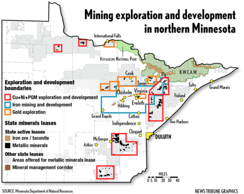 Mining exploration, development in NE Minnesota