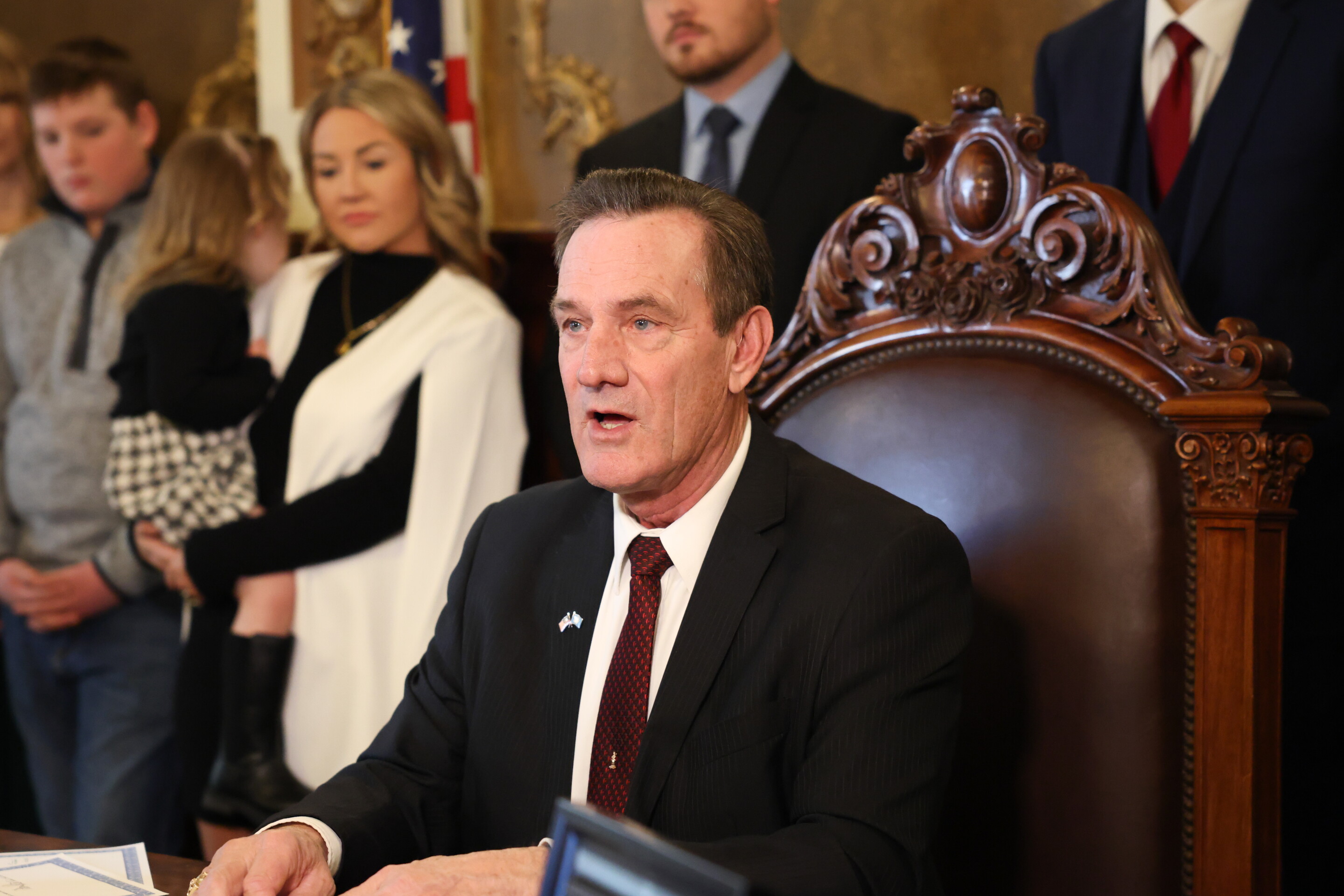 Sandy Rhoden PHOTOS: Larry Rhoden sworn in as new South Dakota governor - Mitchell ...