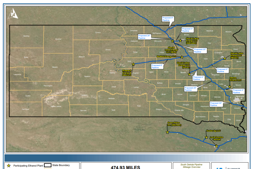 Kcs Pipe Map South Dakota rejects Summit Carbon Solutions pipeline, cites county ...