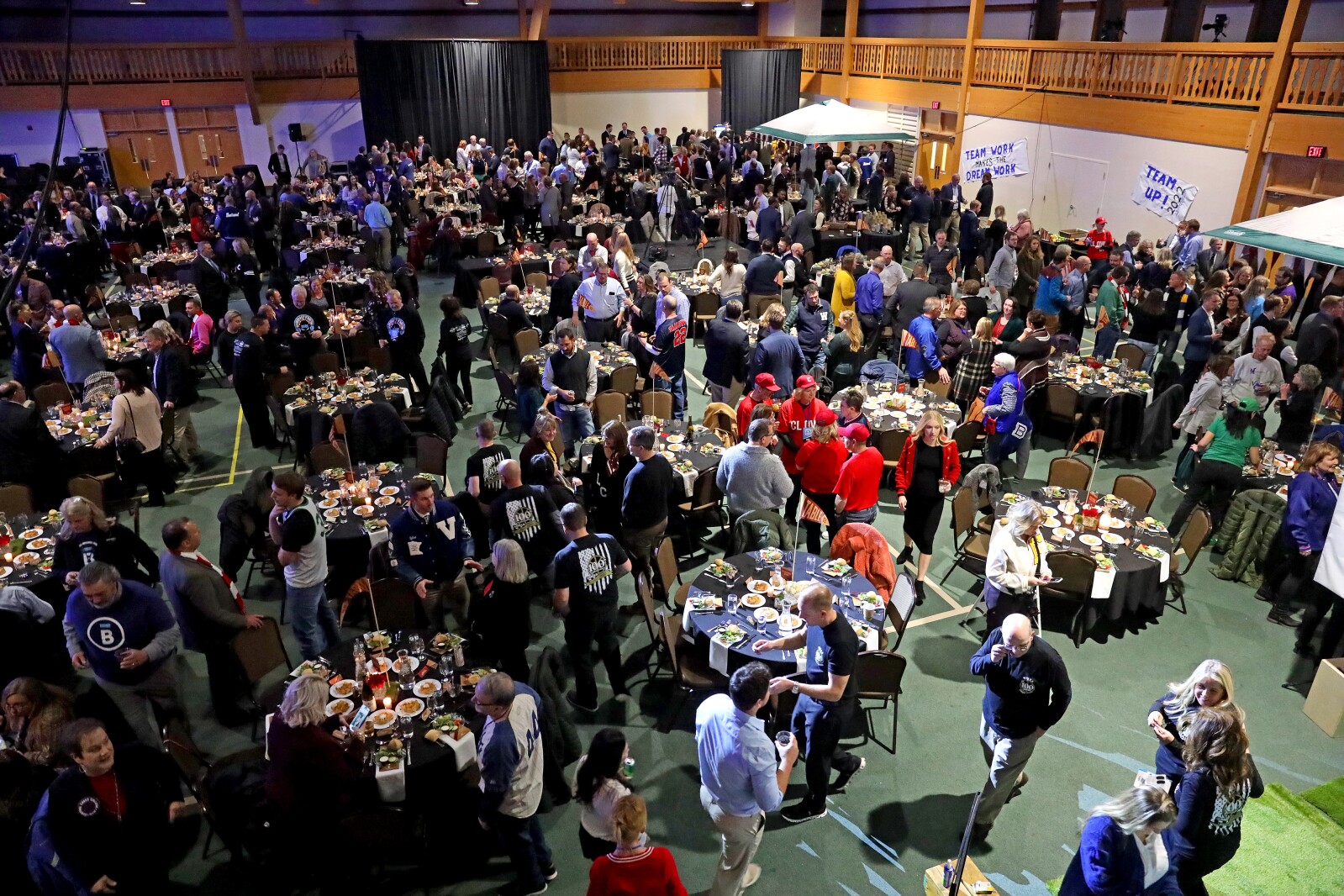 People gather for the ninth-annual Brainerd Lakes Chamber of Commerce Celebration of Excellence award dinner Nov. 17, 2022, at Cragun's Resort on Gull Lake near Brainerd.
