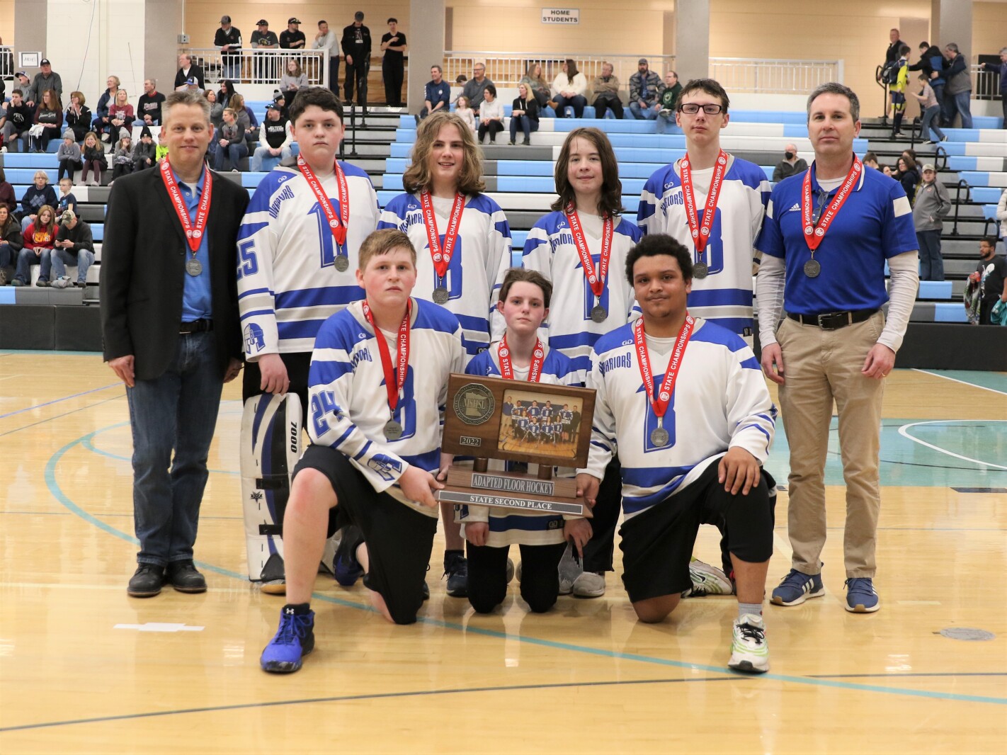 Brainerd vs Dakota United Saturday, March 19, 2022, during the adapted floor hockey state championship game at Bloomington Jefferson High School.