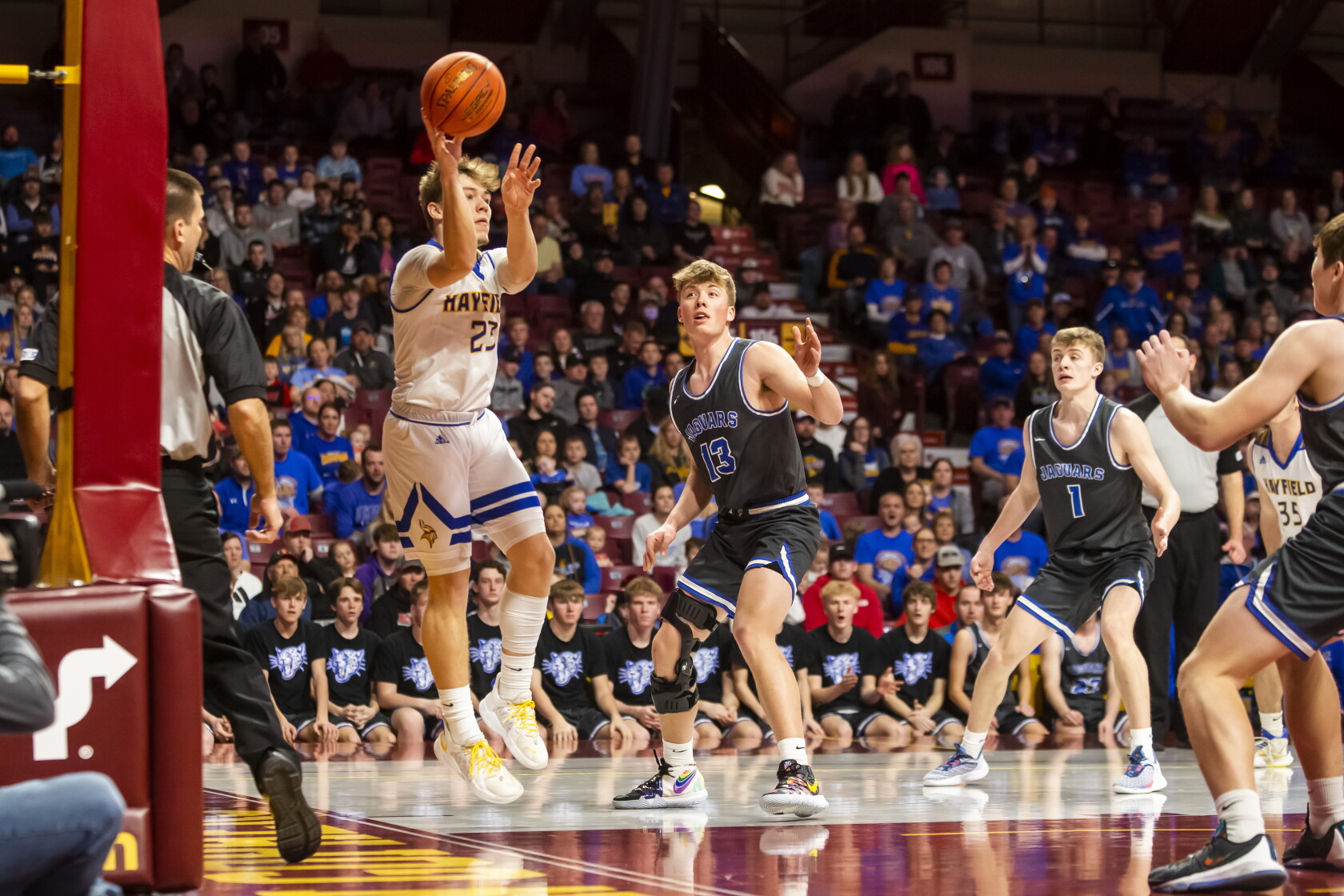 Photos Hayfield, BelgradeBrootenElrosa boys basketball Class A state