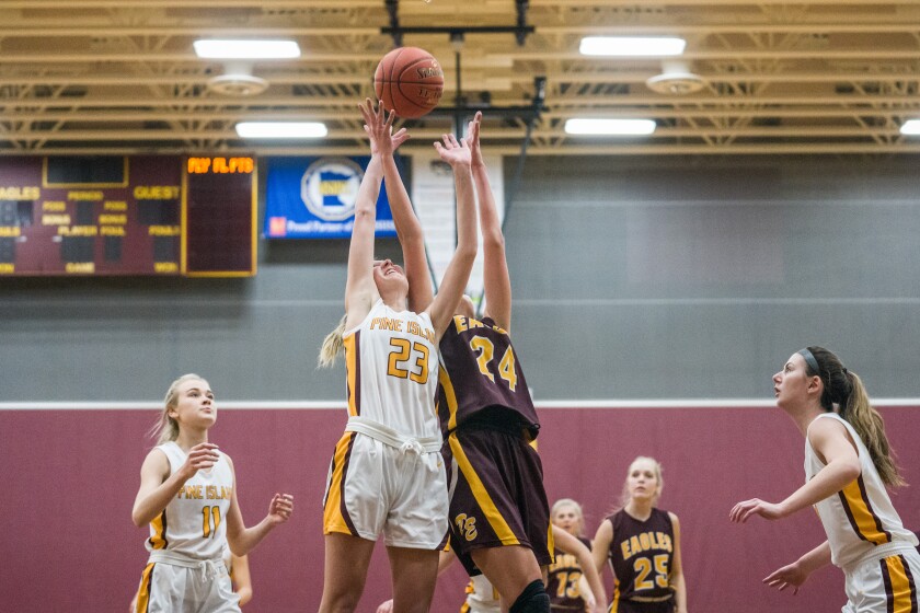 Dover-Eyota, Pine Island girls basketball