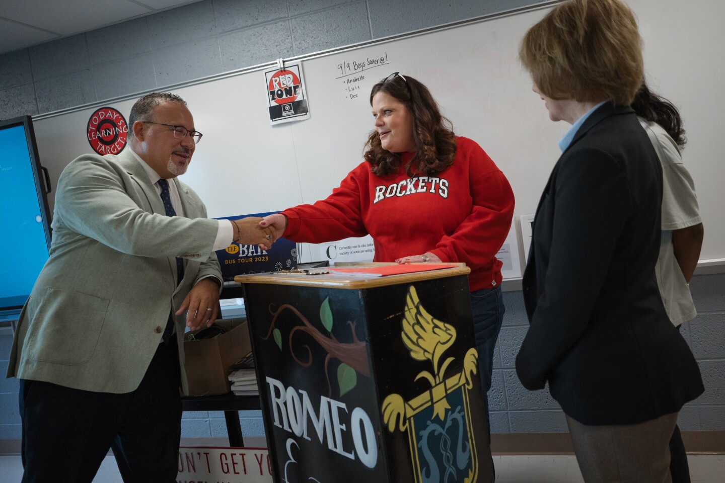 U.S. Secretary of Education Miguel Cardona Visits John Marshall High School