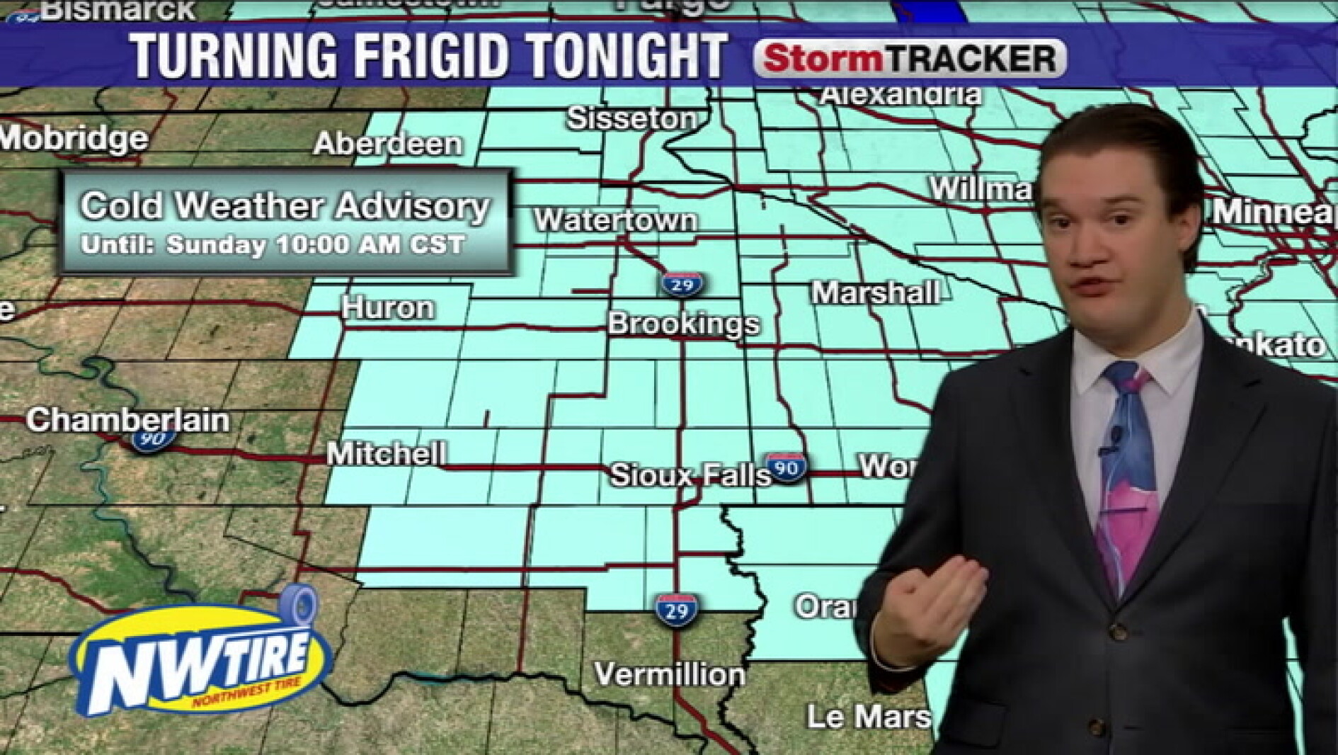 Temperatures turn frigid with clear skies tonight - Sioux Falls Live ...