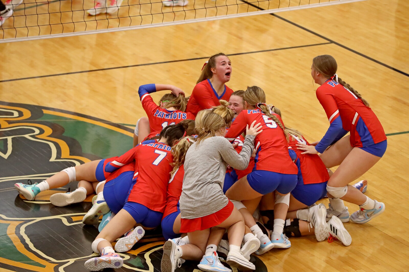 Pequot Lakes against St. Cloud Cathedral on Saturday, Nov. 5, 2022, during the Section 6-2A Final at Sauk Rapids.