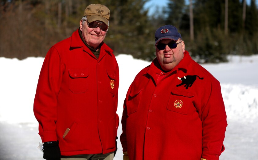 Two smiling men