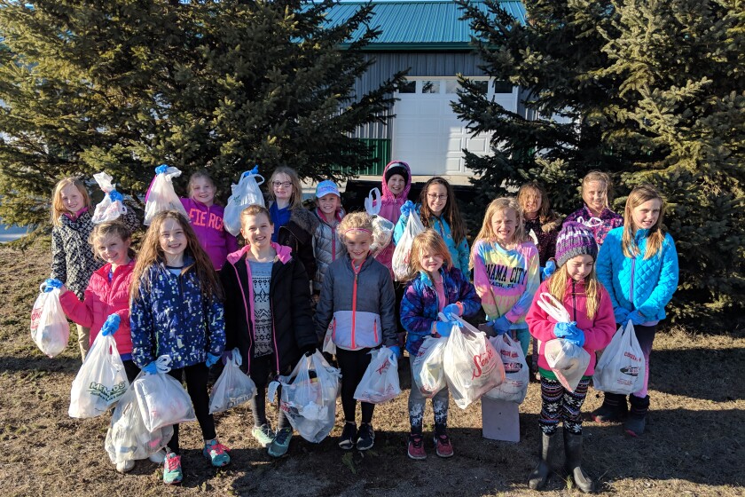 Perham area 2nd and 3rd grade Girl Scouts.Photo submitted by Katie Murdock