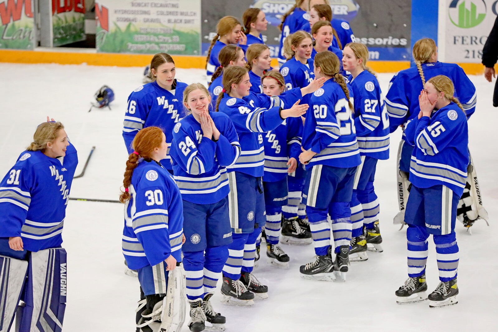 Brainerd/Little Falls girls hockey take on the Moorhead Spuds Thursday, Feb. 17, 2022, during the Section 8-2A Section Final in Fergus Falls.