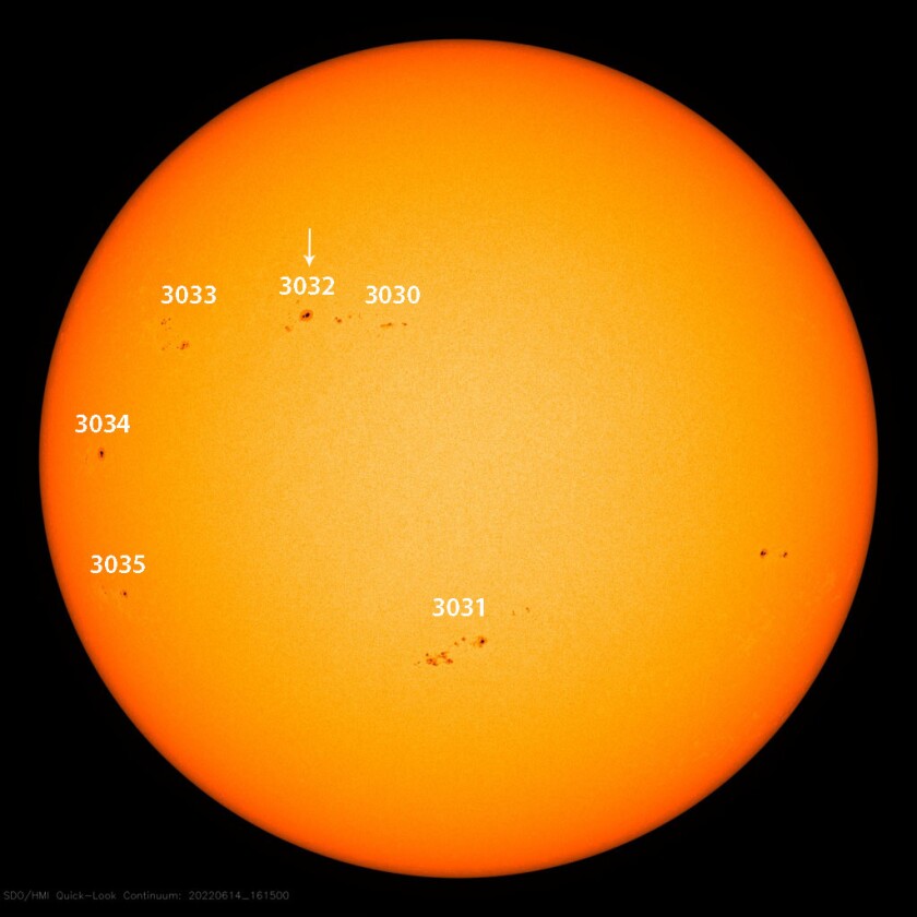 Spotty sun
