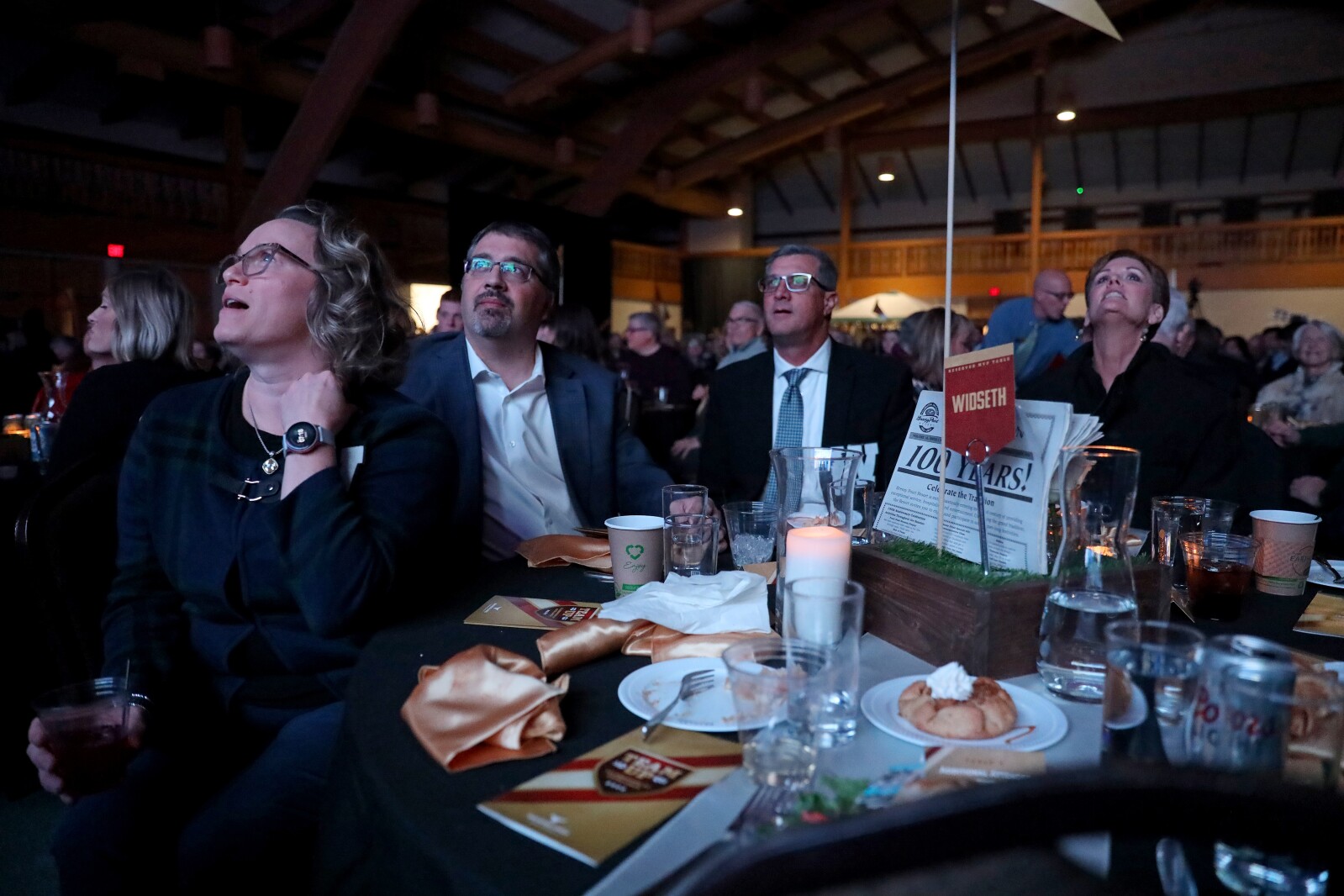 People gather for the ninth-annual Brainerd Lakes Chamber of Commerce Celebration of Excellence award dinner Nov. 17, 2022, at Cragun's Resort on Gull Lake near Brainerd.