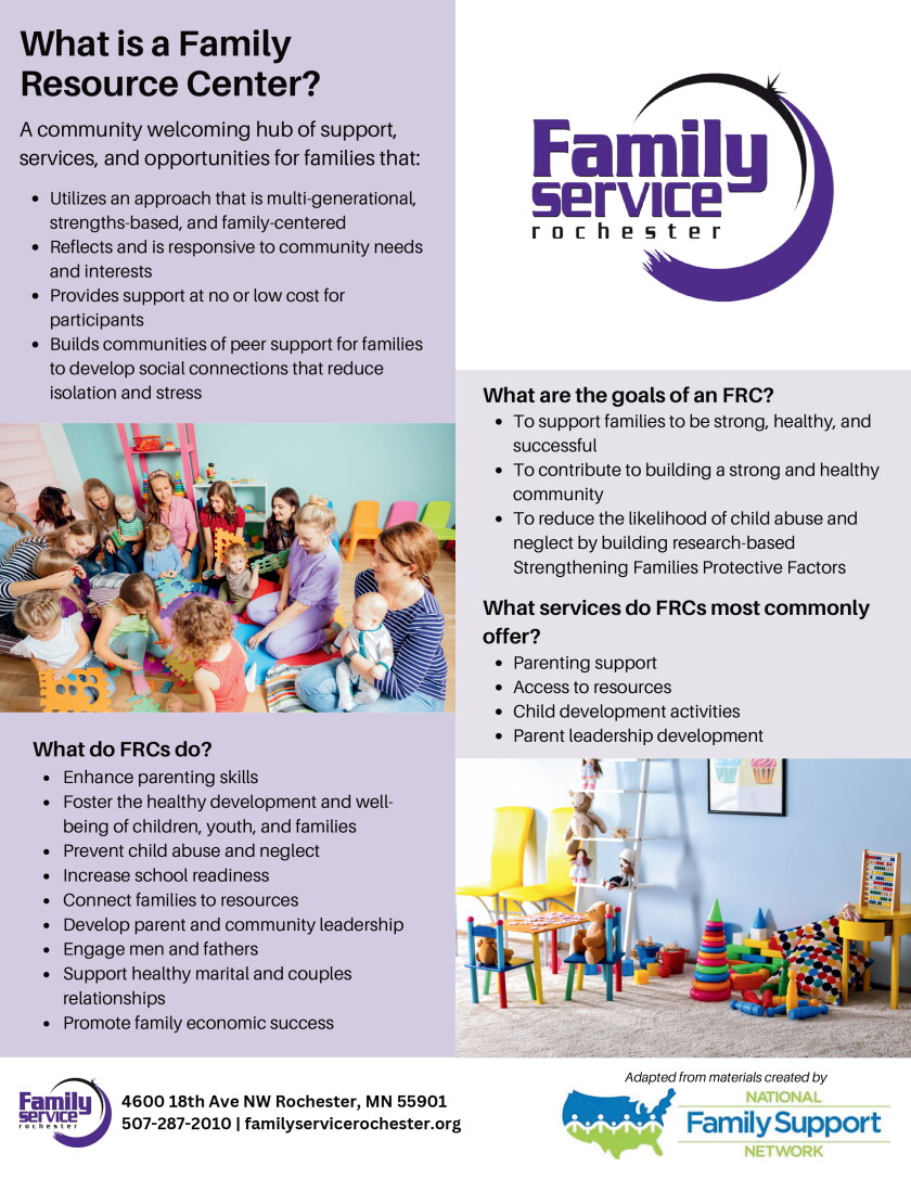 Family Rescue Center Flyer.pdf Family Resource Center planned for Rochester area - Post Bulletin ...