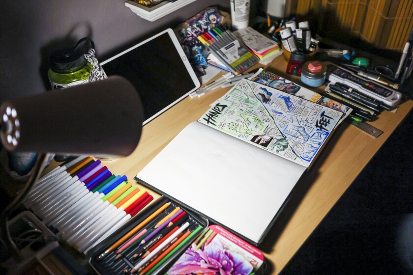 Denfeld art student creates viral TikTok tutorials