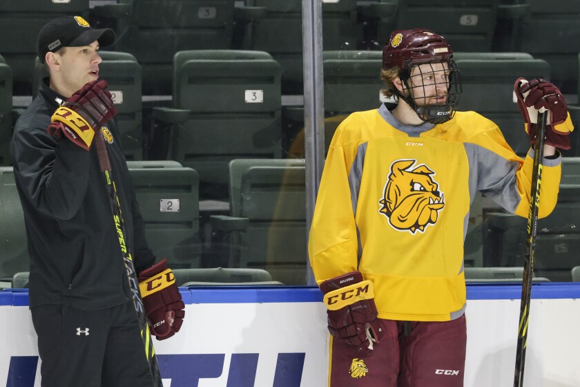 Minnesota Duluth men’s hockey prepares for NCAA Regional game against Michigan Tech