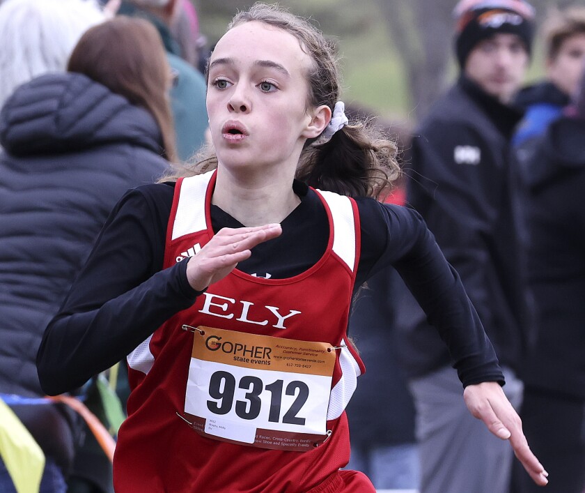 Girl running.