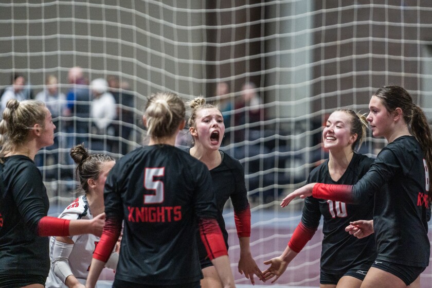 Section 1A, 1AA girls volleyball semifinals