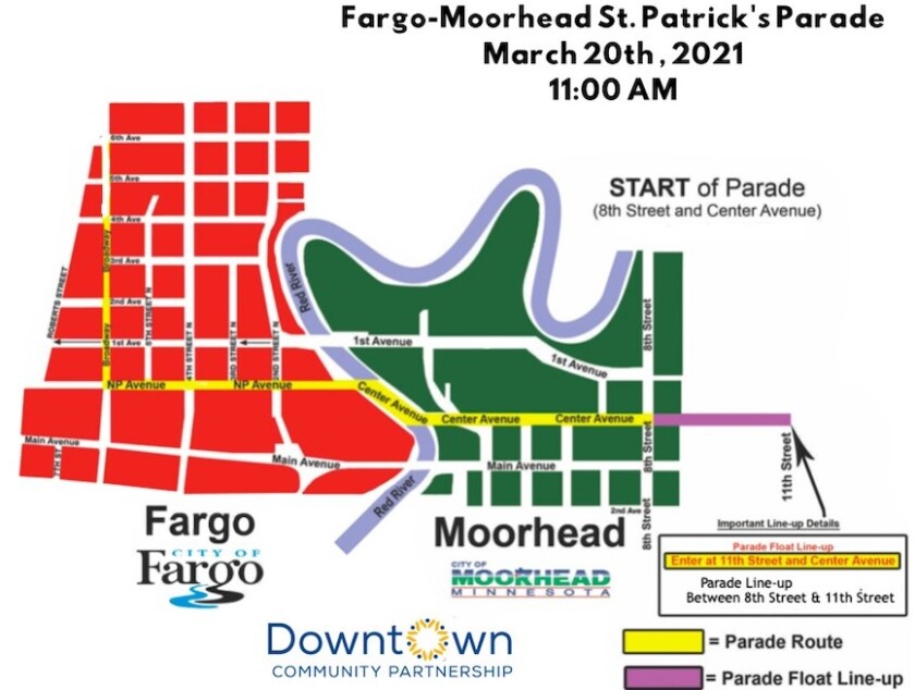 St. Patrick's Parade route 2021