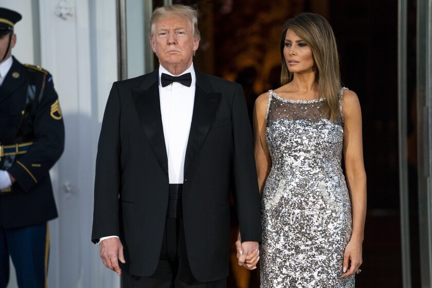 As a hostess, Melania Trump finally seems at ease as first lady