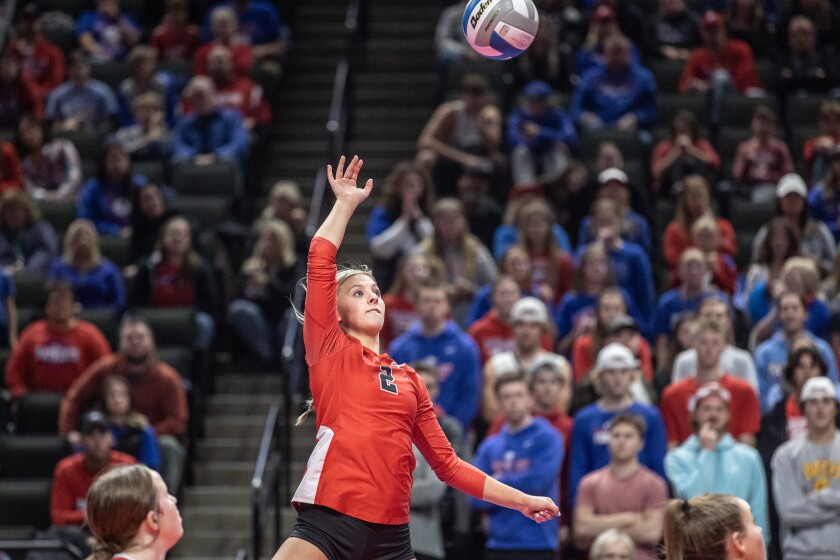 Cannon Falls, Pequot Lakes Class AA Championship volleyball
